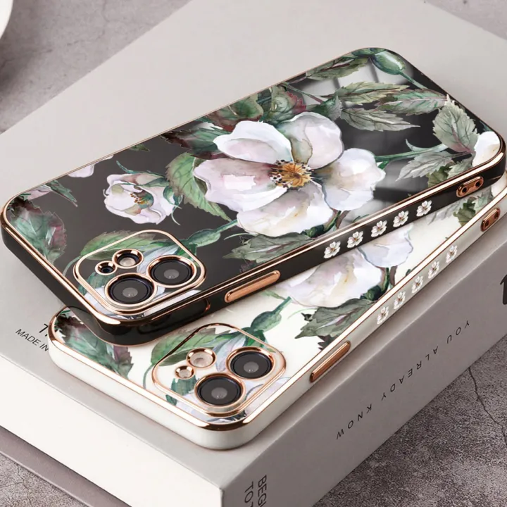 Jizetin%20(Free%20Lanyard)%20for%20Xiaomi%20Poco%20M4%20Pro%205G%20Back%20Cover%20White%20Peony%20Flower%20Luxury%206D%20Plating%20Case%20Side%20Pattern%20Soft%20Silicone%20Square%20Mobile%20Phone%20Cases%20-%20Image%203