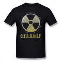 Stalker game T shirt loner faction patch T-shirt printed casual tee shirt mens cute cotton short sleeves tshirt. 