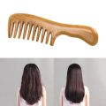 Lightweight Gift Portable Massage Easy Clean Hair Detangler Daily Bedroom Anti Static Bathroom Wide Tooth Handmade Wooden Comb. 