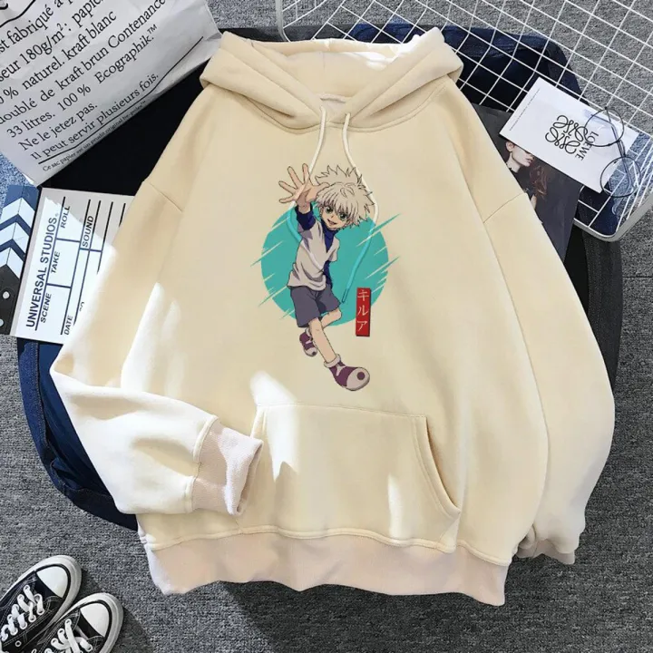 Cute Mens  hunterxhunter  Hoodies Hunter X Hunter Men Women Pullovers Hoodies Sweatshirts Killua Zoldyck Hisoka 90s Anime Hoody