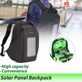 16 inch Waterproof Solar Panel Backpack Laptop USB Charger Outdoor Travel Camping Bags(null). 
