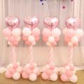 1/2set Adjustable Balloon Column Stand Metal Balloon Stand Holder with Plastic Base for Wedding Decor Birthday Baby Shower Party. 