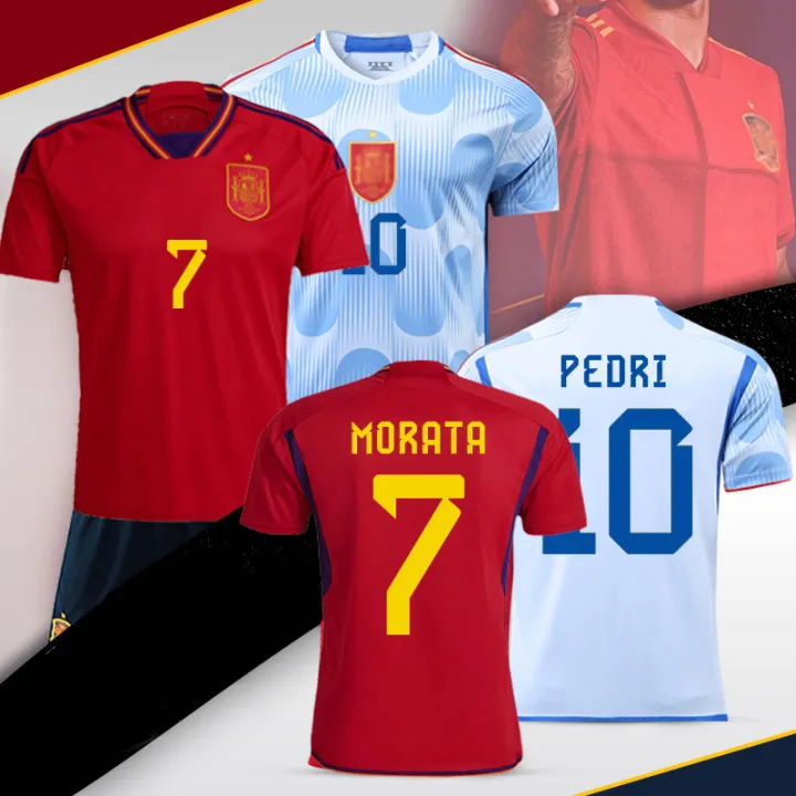 2022%20World%20Cup%20Spain%20national%20team%20home%20and%20away%20jersey%20edro%20football%20form%20print%20-%20Image%203
