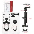 360° Rotating Handlebar Mount and Mirror Mount Holder Aluminum Alloy  For Motorcycle For Gopro Hero13/12/11/10/9/8/7/6/5/4+ Osmo Action Cameras Bike Bracket Motowolf brand. 