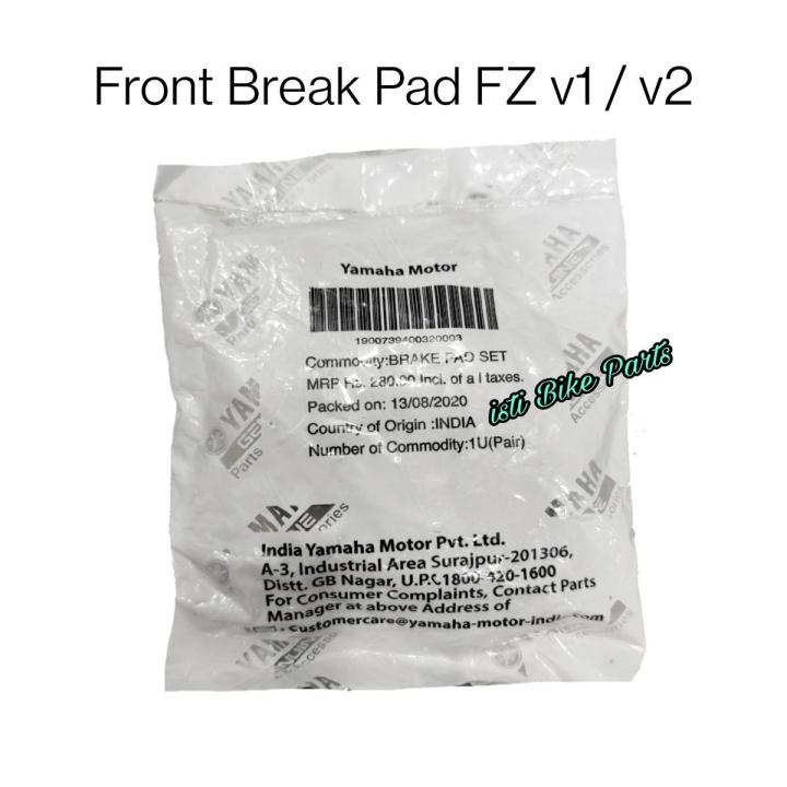 Front Disc Brake Pad For Yamaha-Fz v1 / v2 Motorcycle