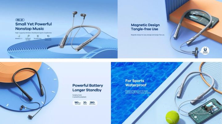 Remax RB-S1 Wireless Earphone Sports Neckband