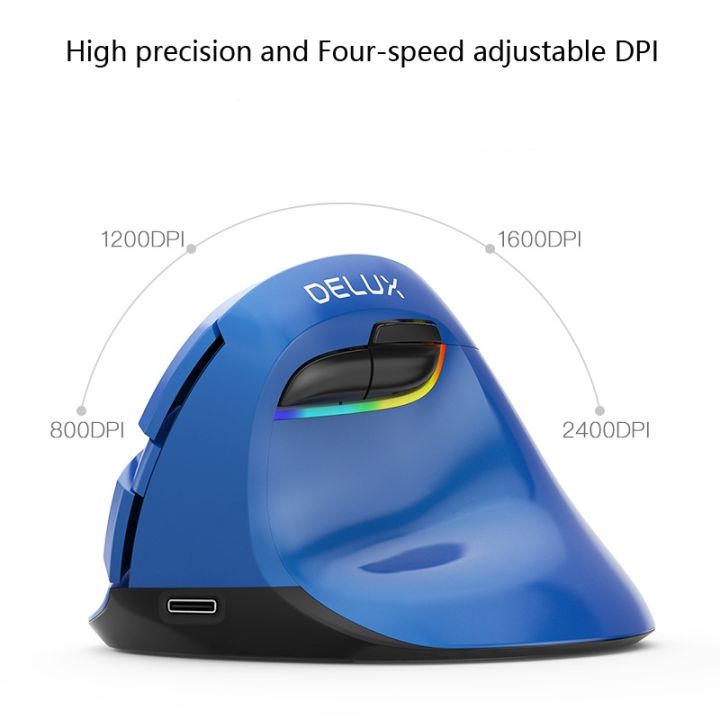 (COD)%20DELUX%20M618Mini%20Colorful%20Wireless%20Luminous%20Vertical%20Mouse%20Bluetooth%20Rechargeable%20Vertical%20Mouse%20-%20Image%207