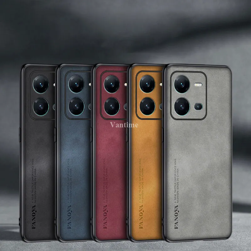 New Phone case vivo V29 Pro Back cover PU Leather Back cover Lens