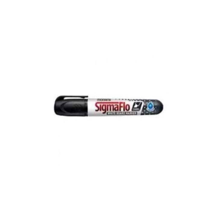 Monami Sigmaflo Liquid ink Whiteboard Marker, Round Tip-Black, Blue, Red, & Green
