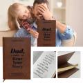 Leather-Bound Father'S Journal Keepsake Vintage-Style Handmade Life Story Book Refillable Dad'S Notebook for Family Gift.