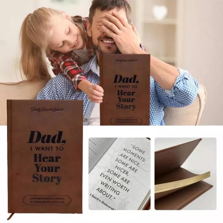 Leather-Bound%20Father'S%20Journal%20Keepsake%20Vintage-Style%20Handmade%20Life%20Story%20Book%20Refillable%20Dad'S%20Notebook%20for%20Family%20Gift%20-%20Image%205