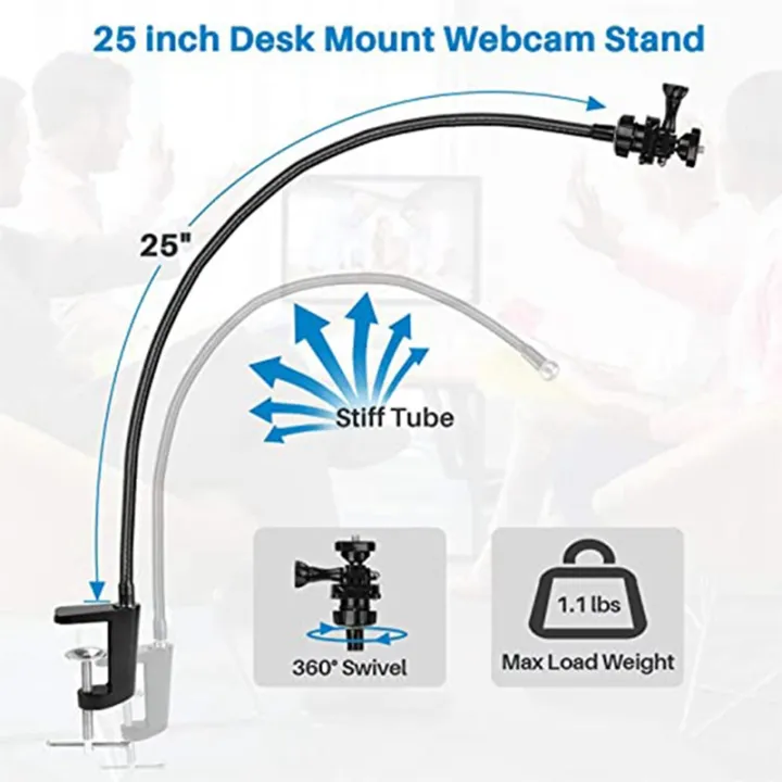 BRADOO-Camera%20Bracket%20with%20Enhanced%20Desk%20Jaw%20Clamp%20Flexible%20Gooseneck%20Stand%20for%20Webcam%20Brio%204K%20C925E%20C922X%20C922%20-%20Image%207