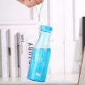 Crystal Water Bottle Transparent Frosted Leak-proof Plastic kettle 550mL Portable Water Bottle for Travel Yoga Running Camping.