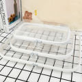 1PC Plastic Zippered Pouch Hard Bins Storage Bins Stackable Waterproof Zippered Hard Pouch Clear Hard Shell Zipper Case. 