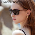 KINGSEVEN Brand Design TR90+Walnut Wood Handmade Sunglasses Men Polarized Eyewear Accessories Sun Glasses Reinforced Hinge. 