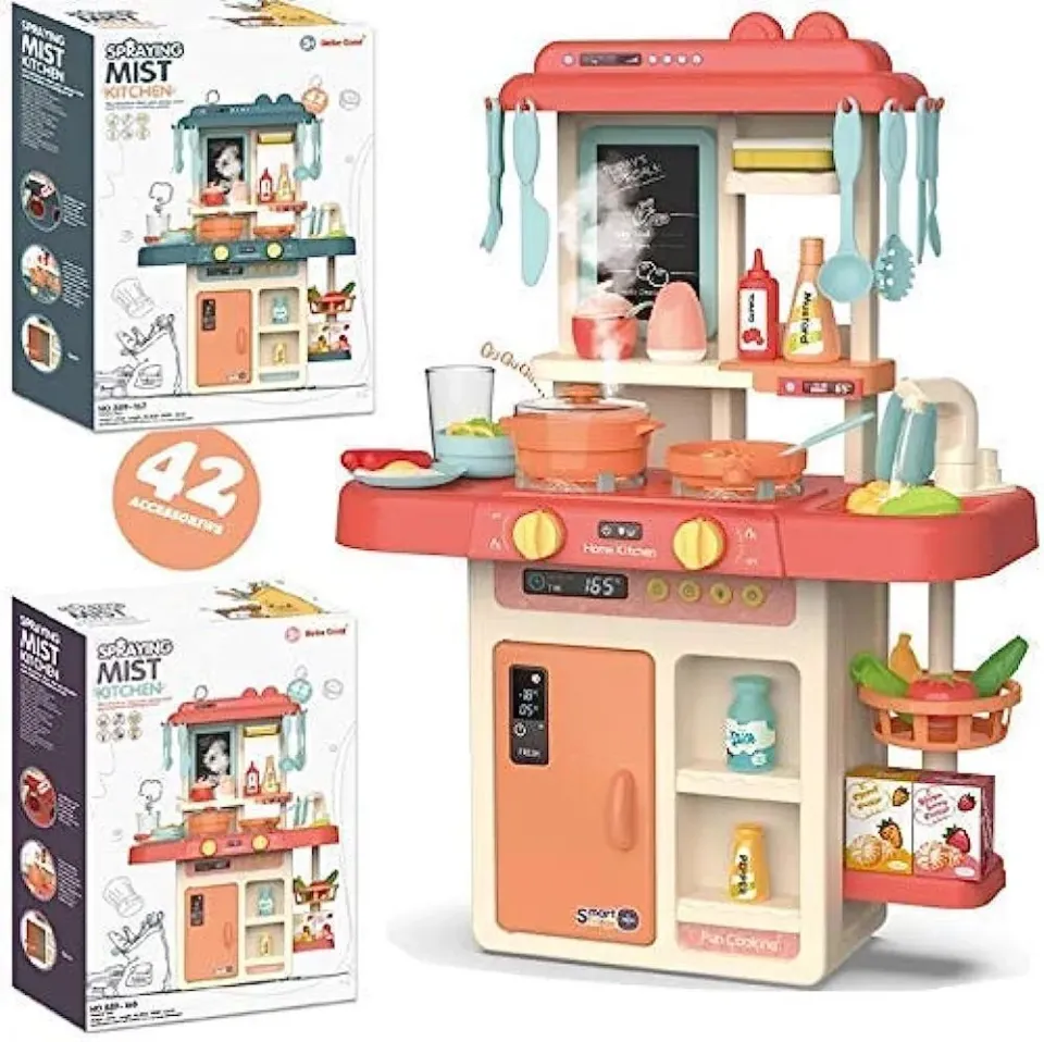 INCLUSSHOP™ Kids 42 Kitchen Set Toy for Girls Kids with Realistic