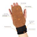 1Pcs Strength Training Cowhide Glove for Palm Protection Fitness Weight Lifting Wrist Pull-up Hard Pull Gloves Assist Grip Strap.