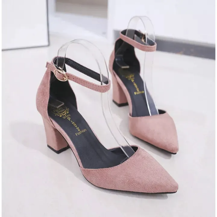 Vogue%20Casual%20Velvet%20Box%20Heel%20For%20Women%20-%20Image%202