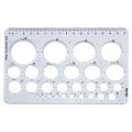Circle Architectural Template Furniture Drawing Math Multifunctional Technical Stencil House Plan Drafting Tool Portable Ruler. 