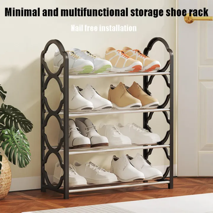 41.5%20*%20.5%20*%2054.5cm%20Shoe%20storage%20rack%20Versatile%20storage%20solution%20Black/White/Pink%20PP+Steel%20pipe%20Dustproof%20shoe%20hanger%20Multi-layer%20shoe%20cabinet%20for%20Home%20organization%20Apartment%20entryway%20Small%20spaces%20Shoe%20lovers%20Neat%20and%20tidy%20solution%20-%20Image%205