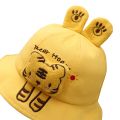 BeQeuewll Infant Boys Girls Fisherman Hat 3D Plush Cartoon Animal Bear/Dog/Tiger/Rabbit Wide Brim Sun Protection Cap Sunscreen.