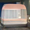 Mongolian yurt mosquito net installation free, foldable 1.5 meter bed sheet, person 1.8 household, double door with bottom but no bottom, Han family home.