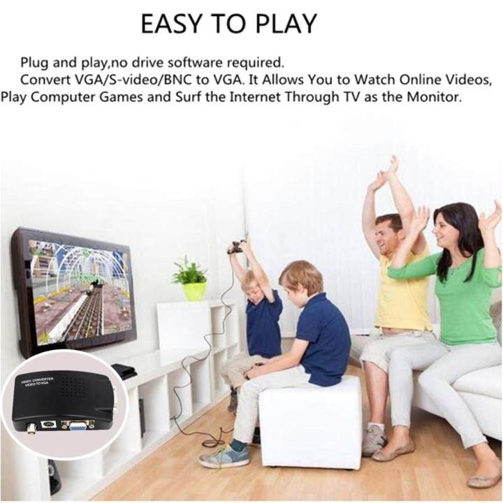 HXSJ%20HW-2404%20BNC%20to%20VGA%20Video%20Converter,%20S-video%20Input%20to%20PC%20VGA%20Out%20Adapter%20with%20Dc%20Cable%20or%20S%20Video%20Cable%20or%20Power%20Adapter%20-%20Image%203