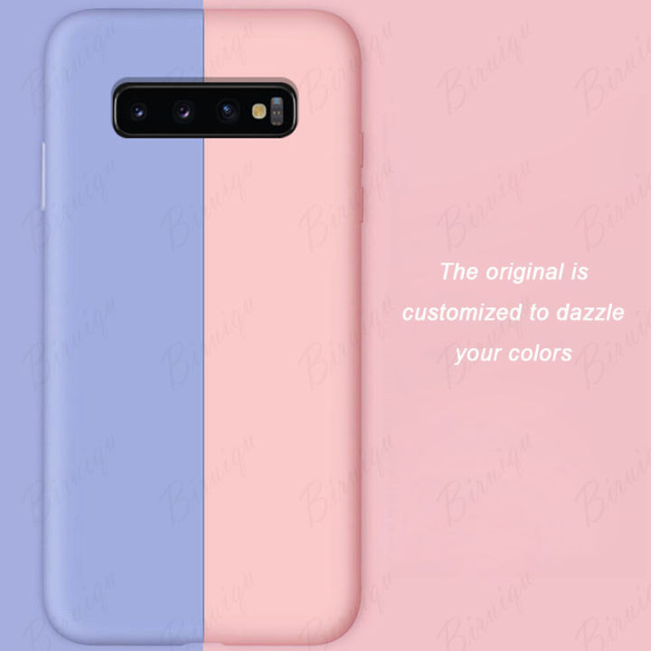 Biruiqu%20For%20Samsung%20Galaxy%20S10%20Plus%20S10+%20Case%20Liquid%20Silicone%20Soft%20Rubber%20Shockproof%20Cover%20-%20Image%208