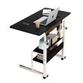 Laptop Table Height Adjustable Movable Laptop Desk With Storage Shelf Lazy Sofa Corner Lift Computer Desk Table 2 Layers. 