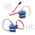 2PCS SG90 9G Micro Digital Servo Motor 180/360Degree Fixed-Wing Gear Servo Motor For RC Robot Arm Helicopter Airplane Remote. 
