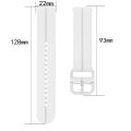 For Samsung Galaxy Watch 46mm 22mm Loop Silicone Watch Band. 