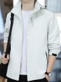 Shell Jacket Men's Coat Autumn 2023 New Korean Style Casual Hooded Outdoor Mountaineering Jacket Men's Jacket Fashion.