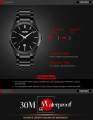 SKMEI 9140 Black Stainless Steel Analog Luxury Watch For Men - Black. 