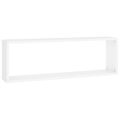 Wall Cube Shelf 1/2/4 Pcs White Premium Quality Engineered Wood For Home & Office Decoration. 