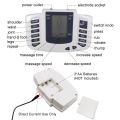 Electrical Tens Machine Physiotherapy Digital EMS Muscle Stimulation Body Vibration Massager Neck Back Cervical Pain Relief Tool.
