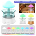 Cloud Rain Diffuser Humidifier Raindrop Aromatherapy Machine Timer Portable Air Humidifier with Colorful Rain Lamp for Home. 