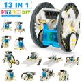 13 IN 1 Solar Robot DIY Stem Educational Kit Build Your Own Robot Kit Powered by the Sun with Solar Panel.