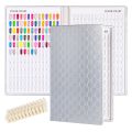 120/160/216/240/308 Nail Display Book Tips Leather Cover Gel Polish Swatch Chart Salon Tools Showing Shelf Presentoir Color Card.