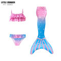 2022 Girls Swimmable Mermaid Tail Princess Dress with Mono/no Kids Mermaid Cosplay Costume Swimsuit Children Gifts. 