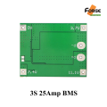 1 pcs 3S BMS Circuit 12V 25A Balanced Circuit Lithium Battery Charger Board 3S 25A BMS 12V BMS Battery Management System.