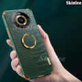 Phone case For Realme 11 Pro + Back cover Soft Case Luxury Carbon Crocodile Pattern Leather Handphone Housing For Realme11 Pro Plus Cover cases Car Navigation Holder Ring Cover. 