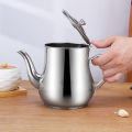 Stainless Steel Oil Strainer Pot Container Jug Storage Can With Filter Cooking Oil Pot Kitchen Large Capacity 32oz.