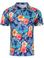 Summer mens t-hirts Hawaii 3D printed casual polo shirt short sleeve button up shirts male loose comfortable top trendy unisex. 