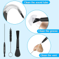 Hearing Aid Cleaning Kit Hearing Aid Cleaning Tools Multi-Functional Earphone Earbuds Cleaner Set.
