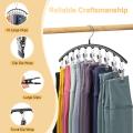 Windproof hangers Sturdy PVC waterproof Space-saving hamgers 10 clips Stainless steel hangers for clothes for Home organization. 