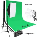 Professional Soft LED photo video softbox lighting kit (pack: 2) Studio Light, YouTube, Videography, Product Photography, 4 Head Light Softbox 5 Bulb. 