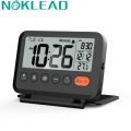 NOKLEAD Fold Mini Travel Clock With Calendar Home Digital LCD Thermometer Clock Traveling Alarm Clock Portable Desktop Clock.
