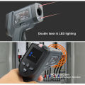 Upgraded -50?~550? Non-contact Dual Laser Infrared Thermometer Multifunctional Industrial Temperature Measuring Tool with K. 