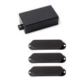 Plastic Sealed Humbucker Pickup Cover Fit SQ ST Pickup Guitar Parts (Black) & Black St Closed Single Coil Pickup Cover Sealed Pickup Covers. 