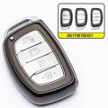TPU Car Remote Key Fob Cover Case For Hyundai Creta I10 I20 Tucson Elantra Santa Fe 2016 2017 2018 key case keychain. 